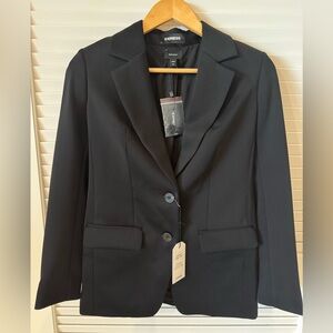 Express Black Blazer with Notched Lapels